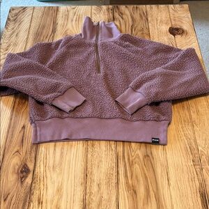 PINK Victoria's Secret Mauve Cowl Crop Top Sweater